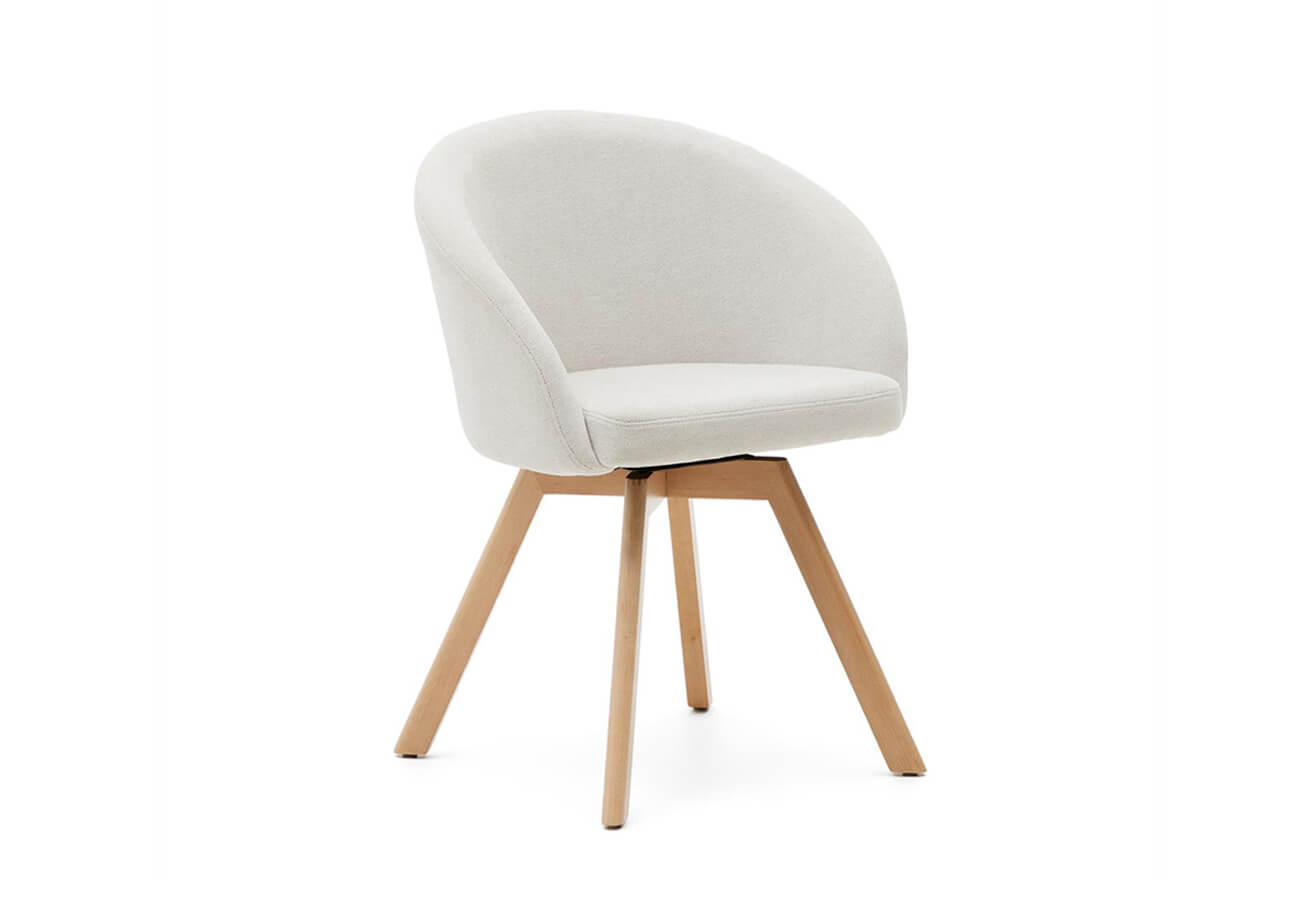 Jedálenská stolička viran chenille svetlosivá