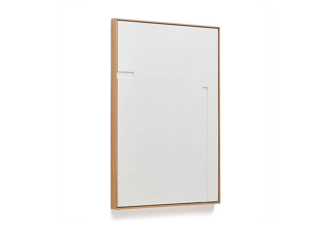 Abstraktný obraz rifes II 60 x 90 cm biely