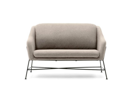 Dvojmiestna pohovka brida 128 cm béžová