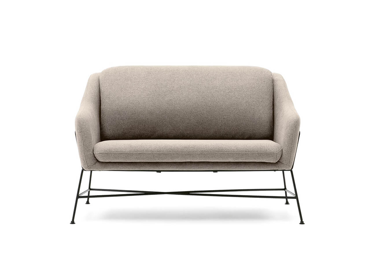 Dvojmiestna pohovka brida 128 cm béžová