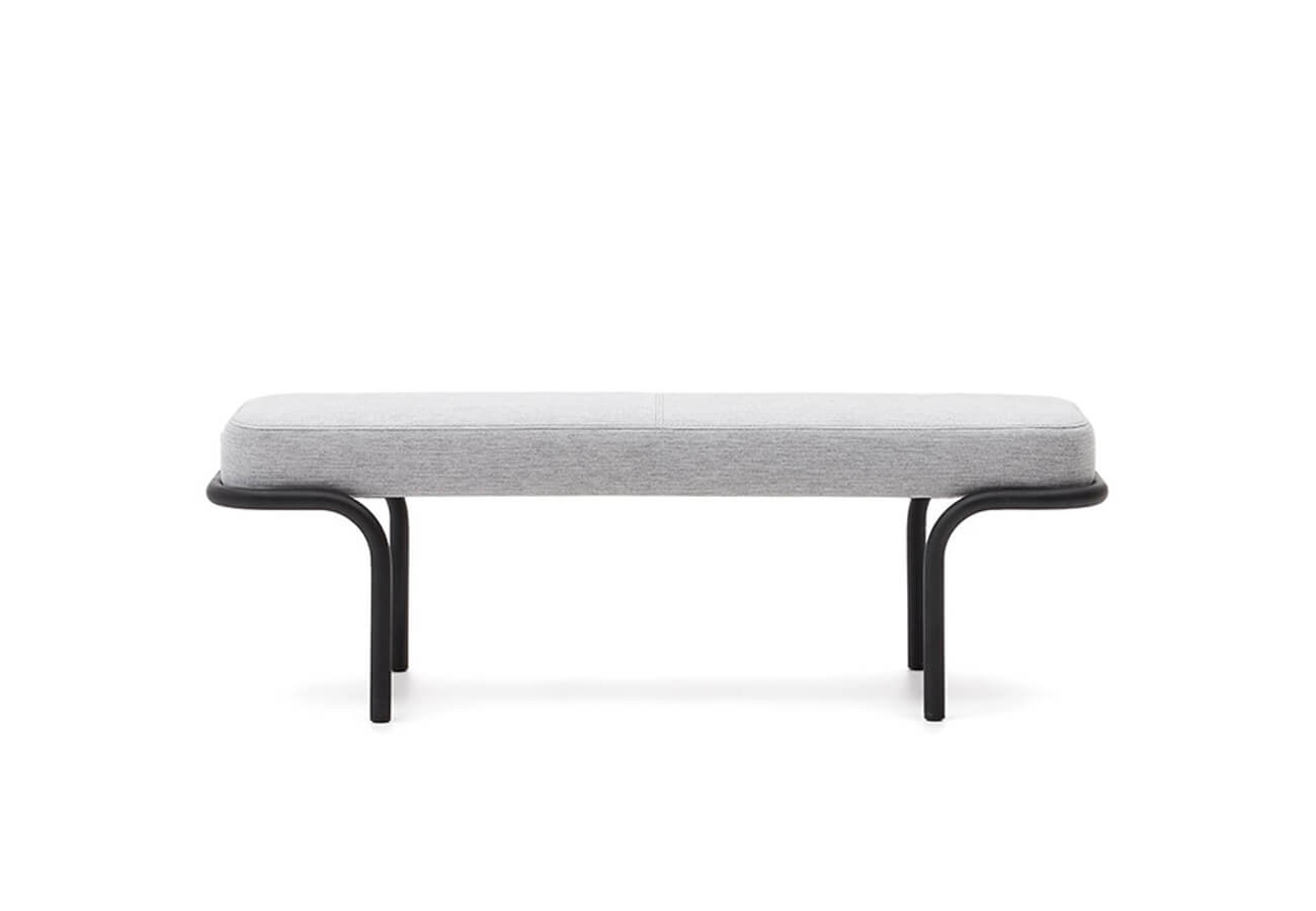 Lavica compo 130 cm sivá