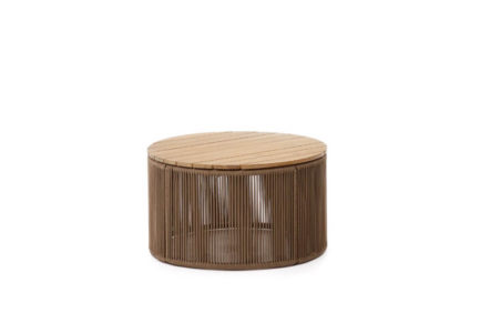 Záhradný odkladací stolík dara Ø 70 cm prírodný