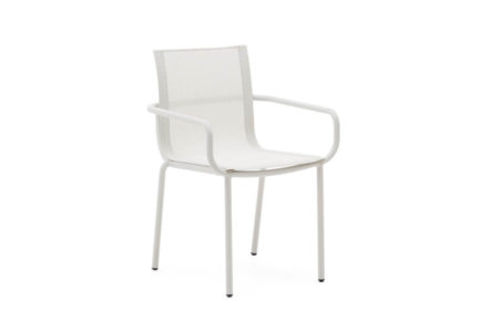 Záhradná stolička algana biela