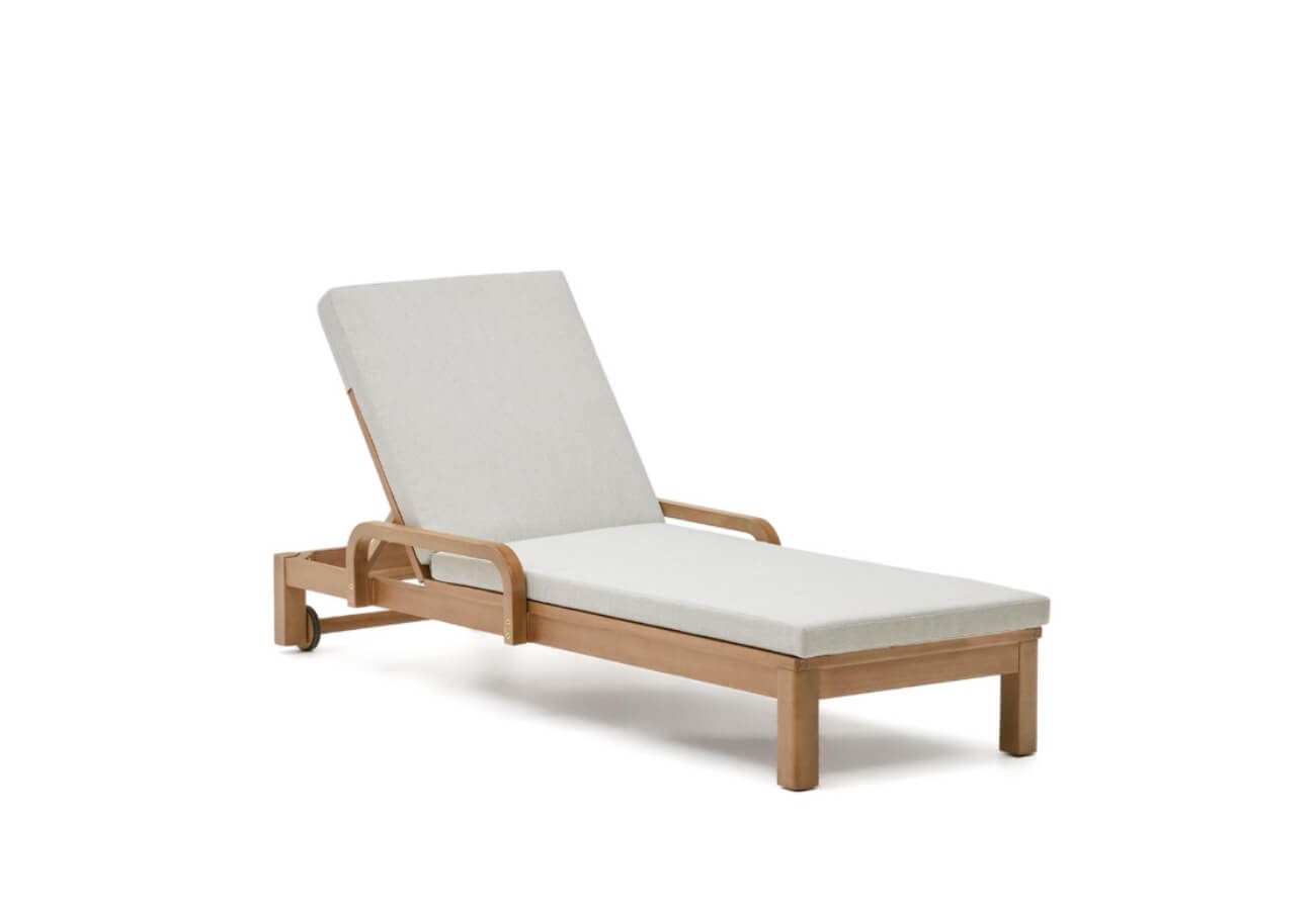 Záhradné lehátko saura prírodné