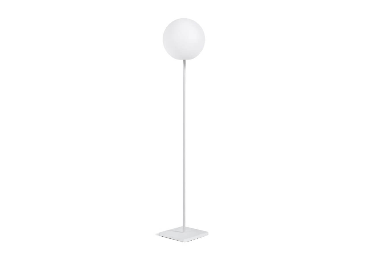 Záhradná stojacia lampa mimoza 120 cm biela