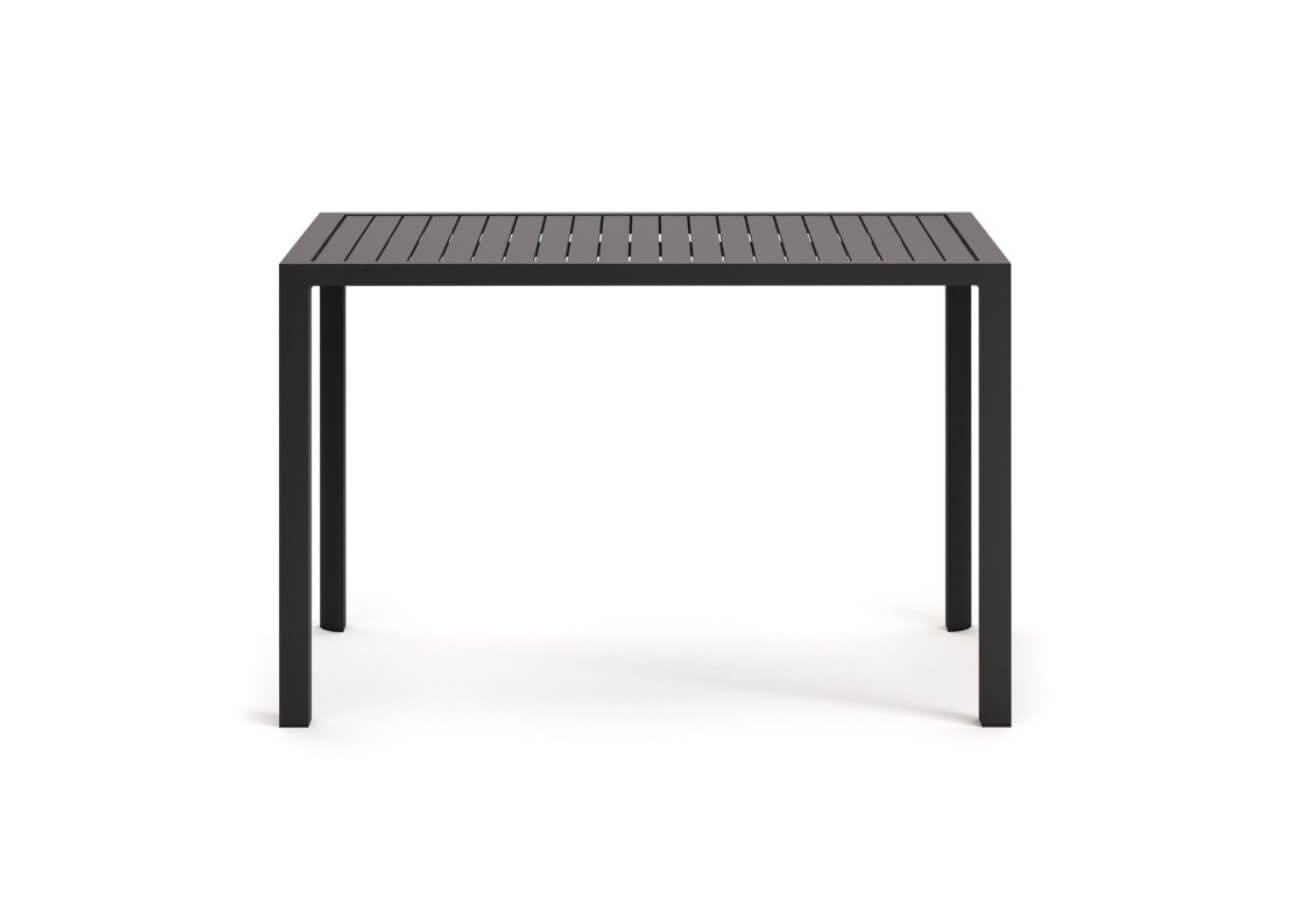 Záhradný barový stôl ilupa 150 x 77 cm čierny