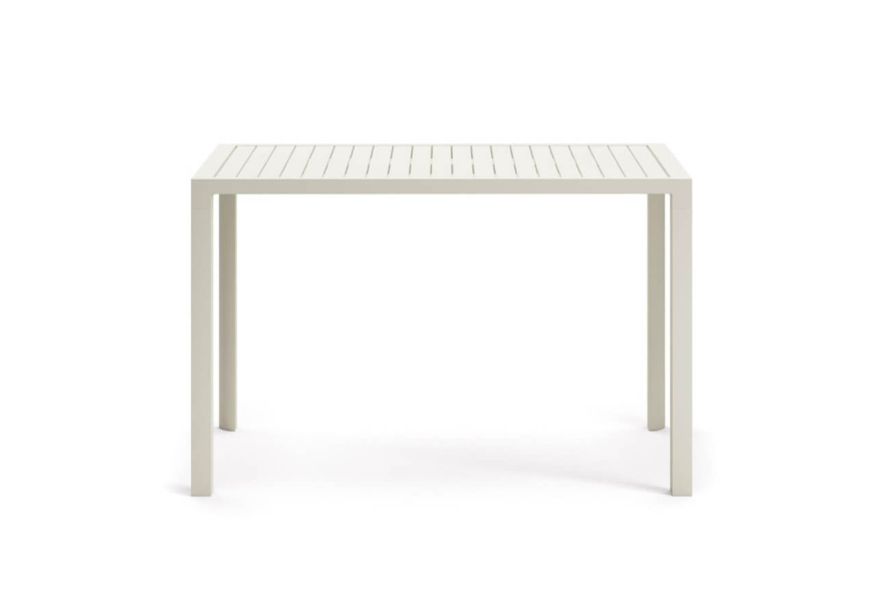 Zahradný barový stôl ilupa 150 x 77 cm biely