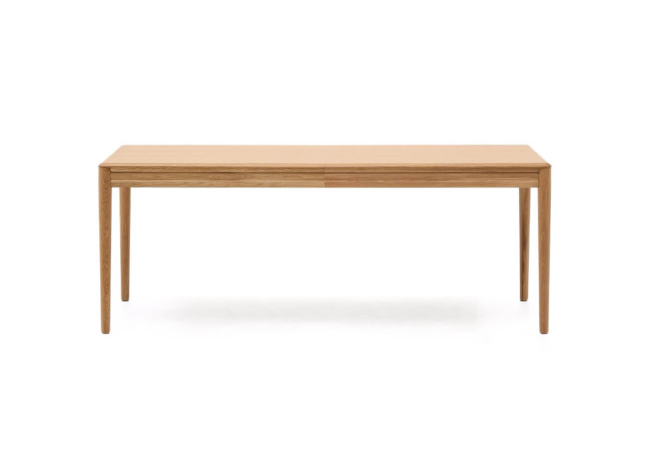 Rozkladací jedálenský stôl nelon 200 (280) x 90 cm prírodný