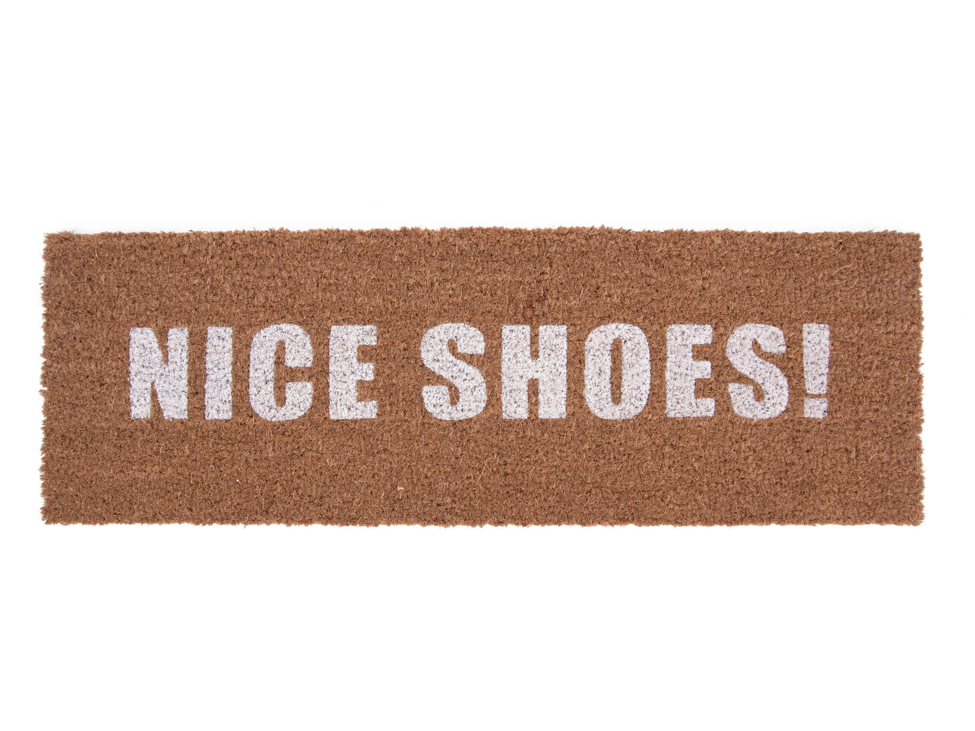 Rohožka Happy hnedo-biela