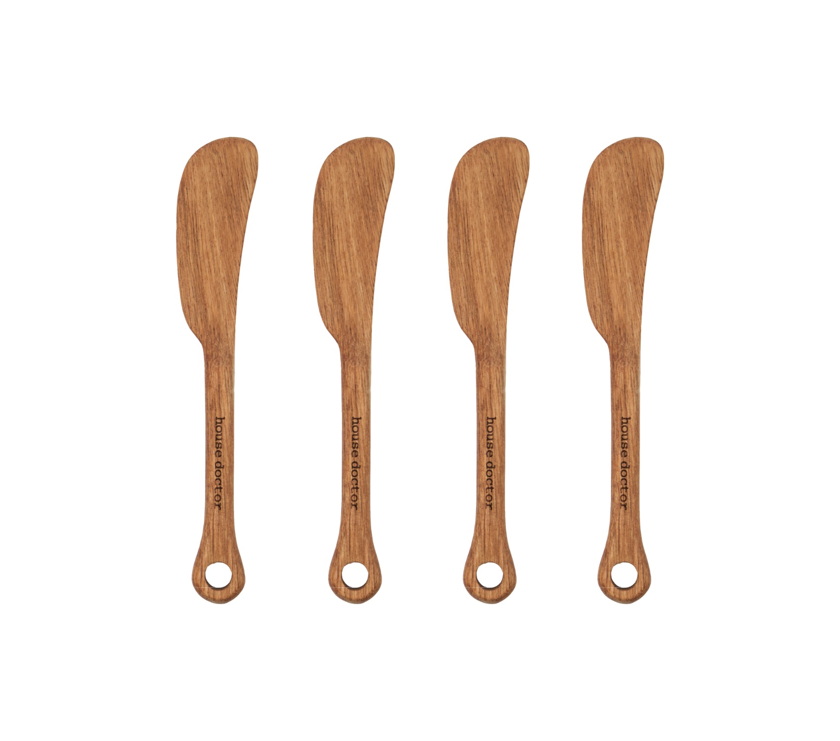 Sada štyroch nožov na maslo Quentin prírodný