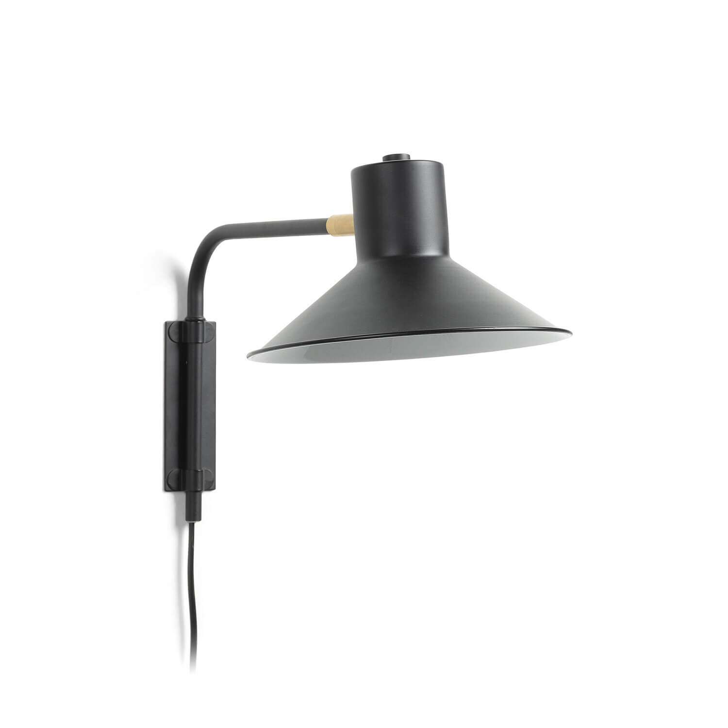 Nástenná lampa Riaya 38 x 24 cm čierna