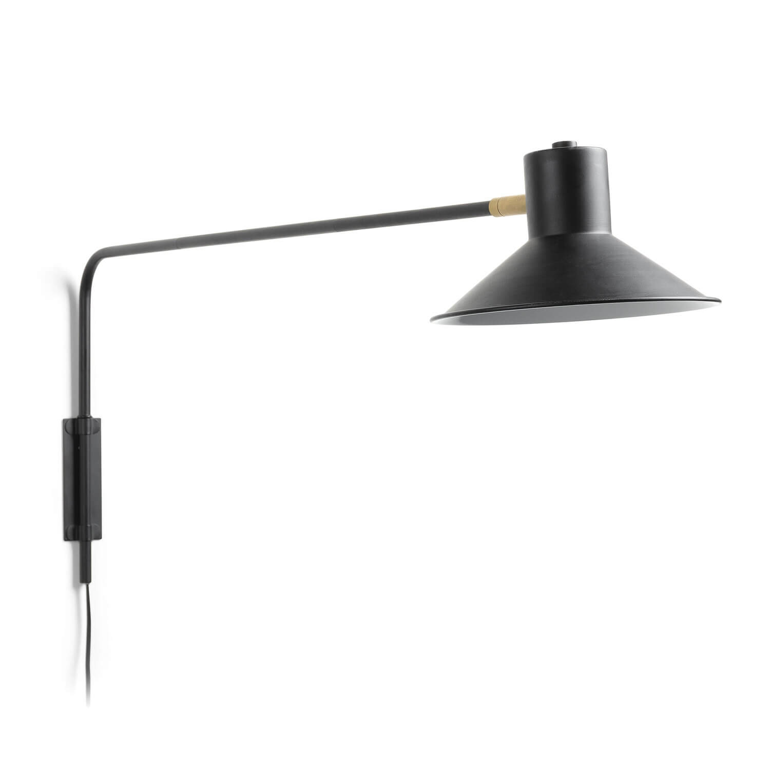 Nástěná lampa Riaya 86 x 33 cm čierna