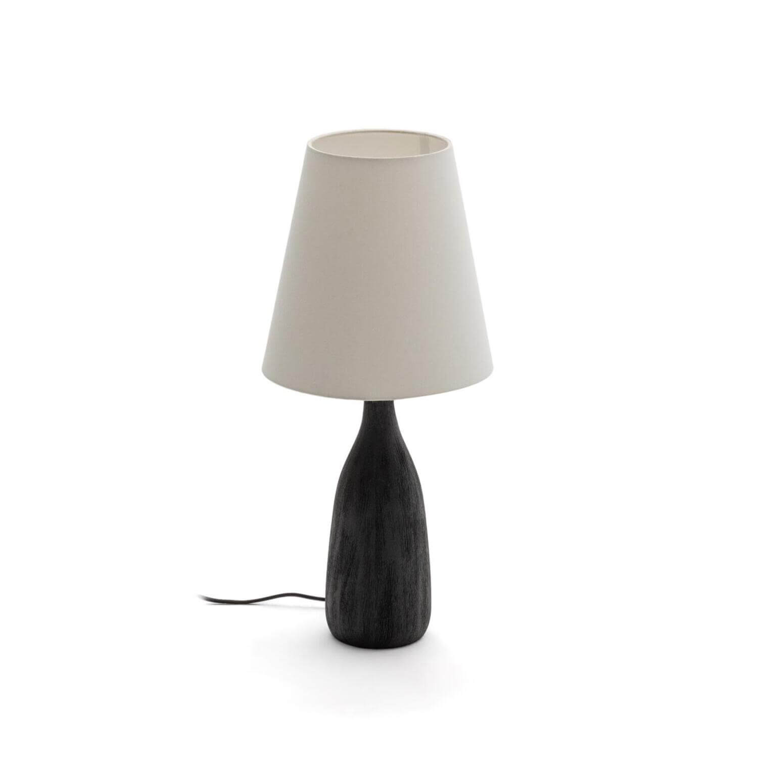 Stolová lampa Vialu čierno-biela