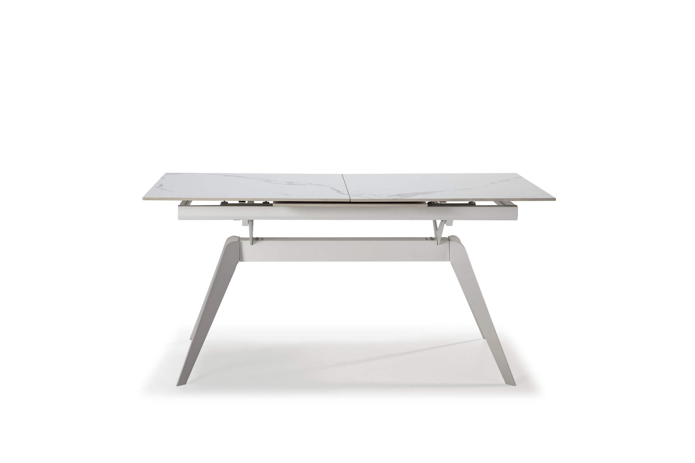 Rozkladací jedálenský stôl lalu 160 (220) x 90 cm biely