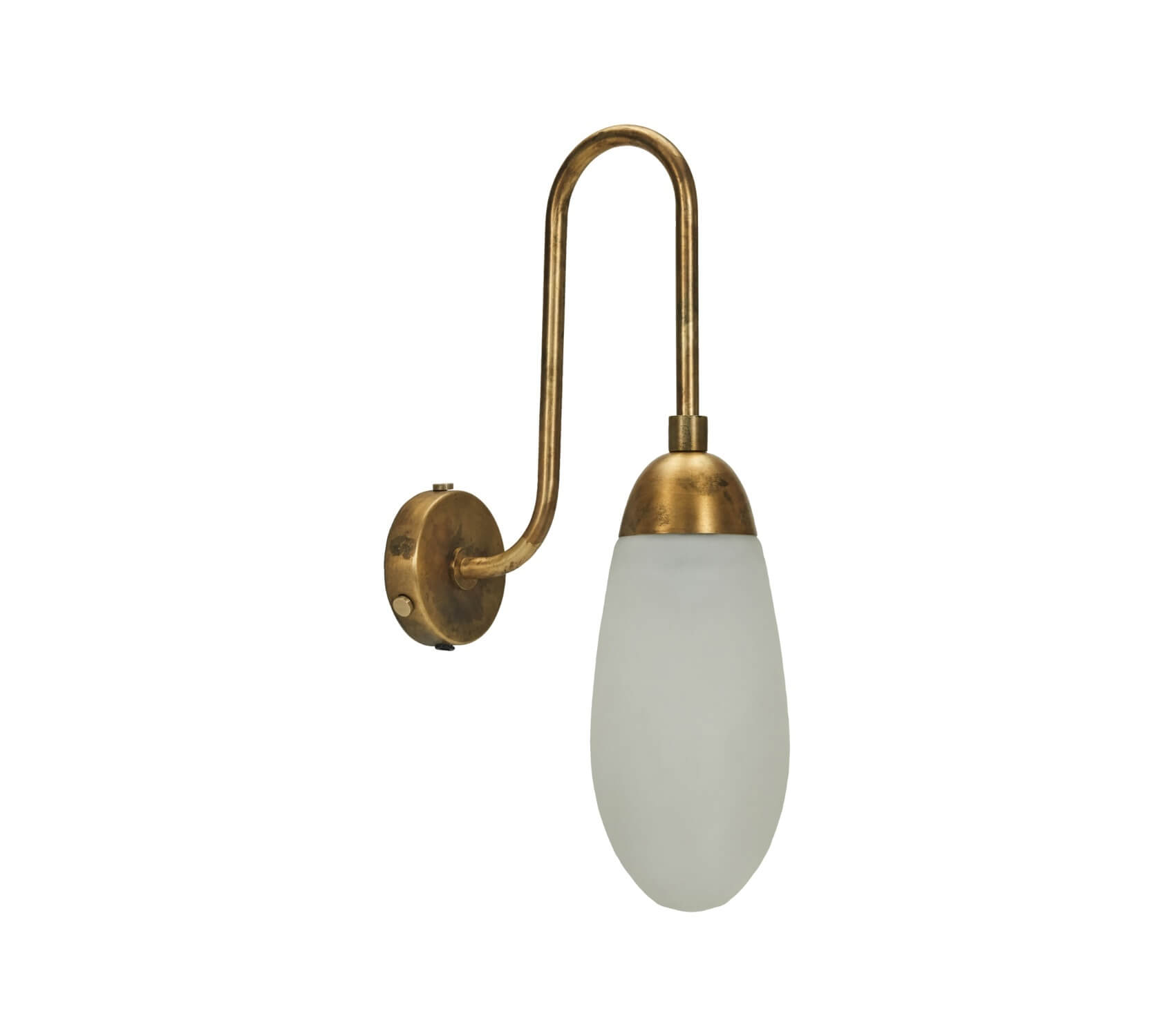 Nástenná lampa Dru zlato-biela