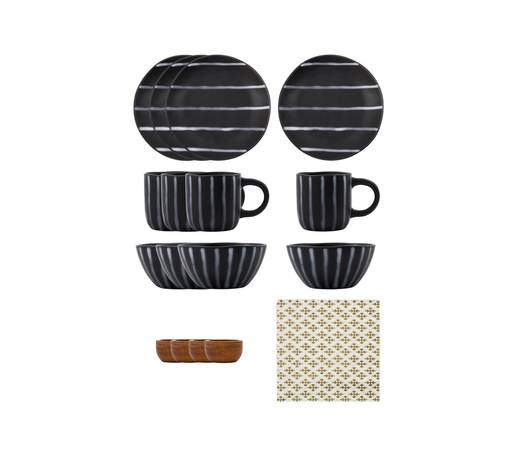 Súprava riadu Brunch modrá