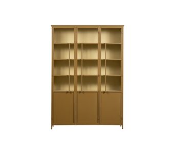 Vitrína Display 140 x 200 cm žlutá