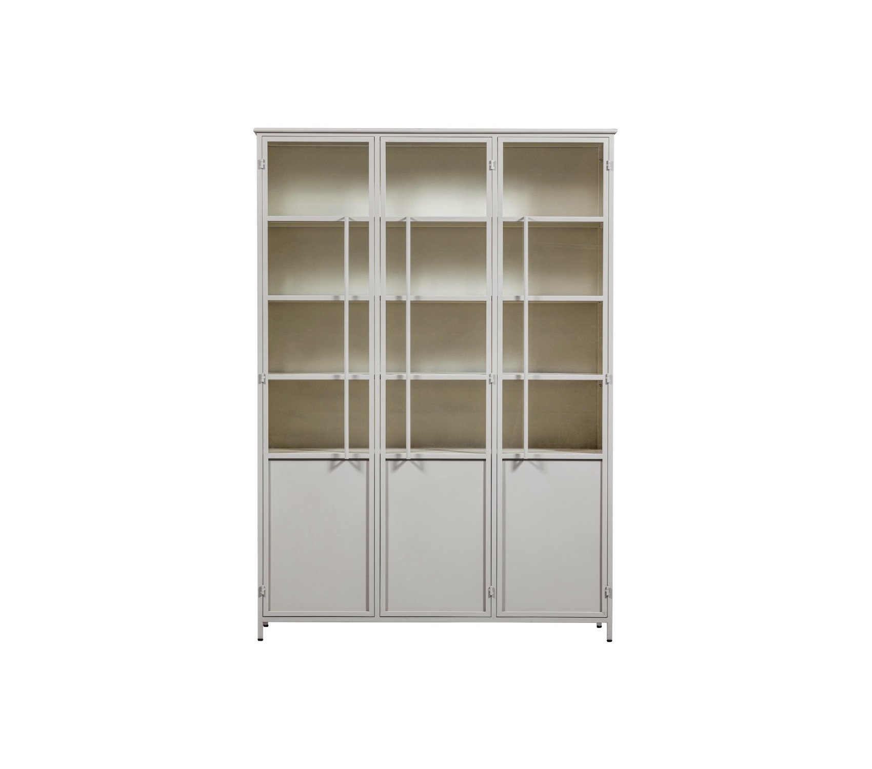 Vitrína Display 140 x 200 cm bílá