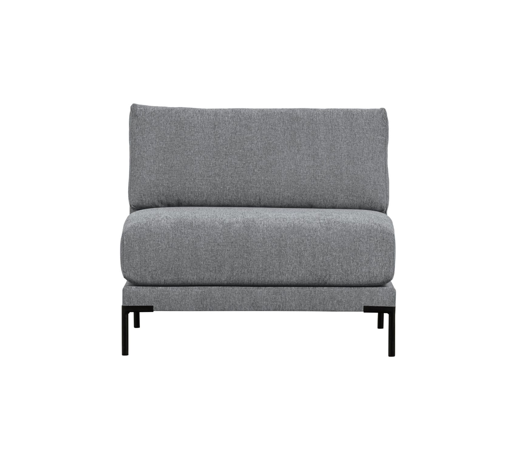 Stredový modul lupoco 100 cm sivý