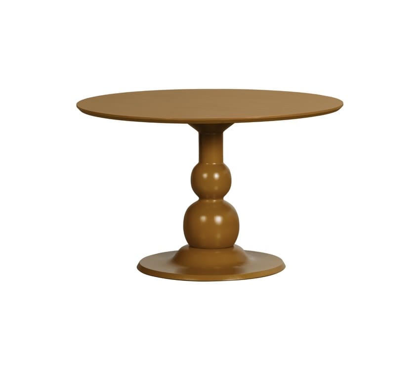 Jedálenský stôl Blanca Ø120 cm žltý