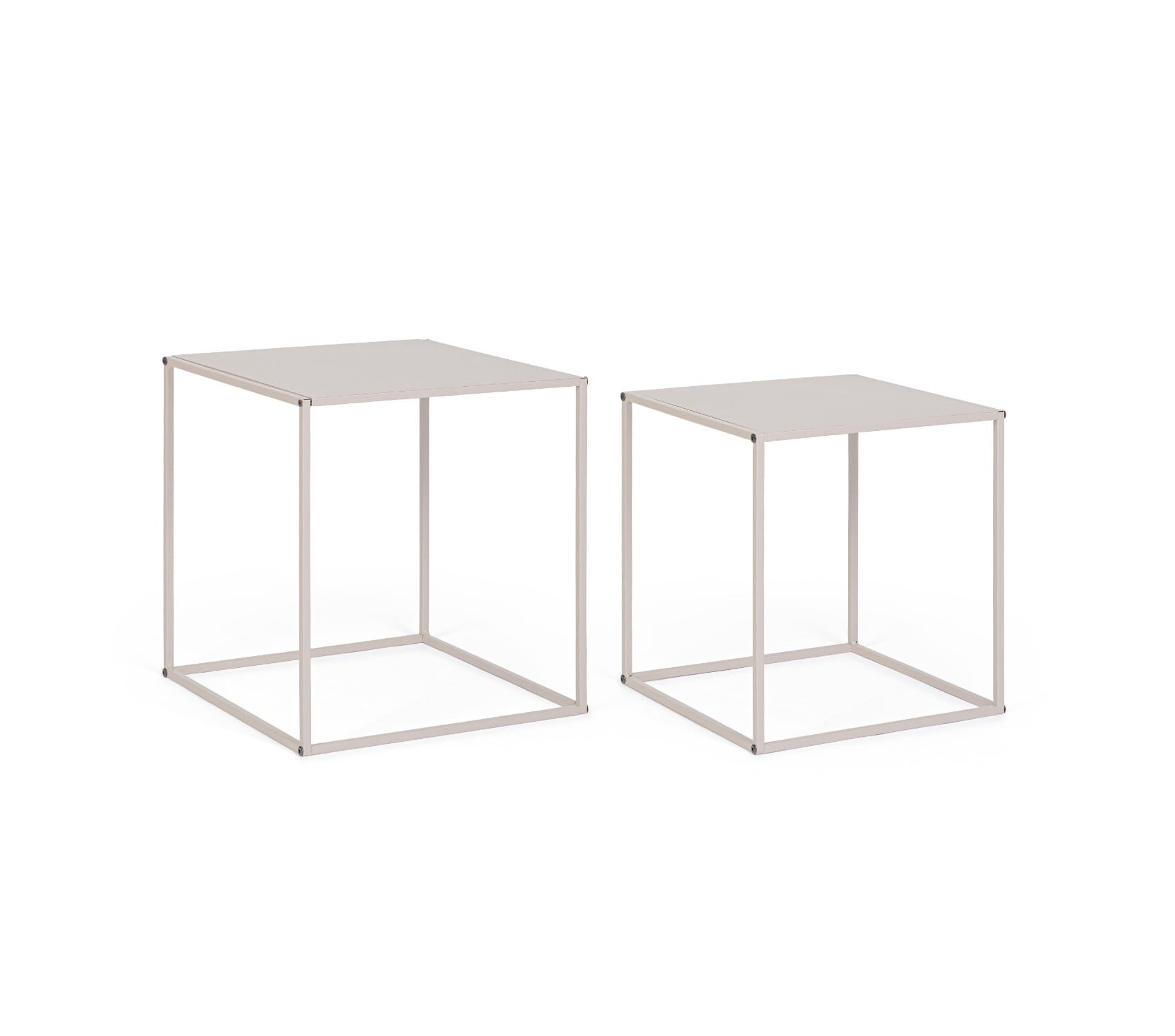 Set dvoch konferenčných stolíkov Qus béžový