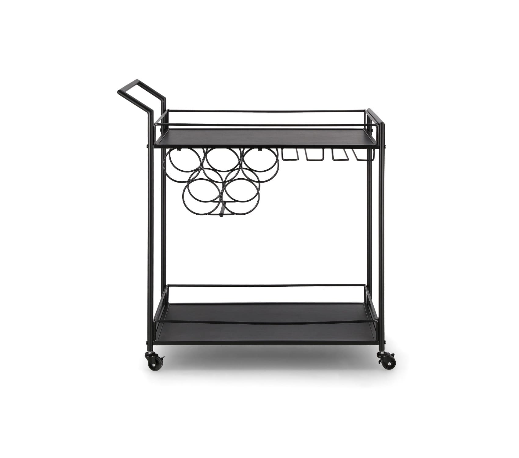 Servírovací vozík Cisa čierny