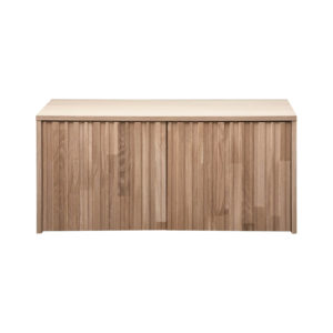 Lavica s úložným priestorom gravure 88 x 40 cm prírodná