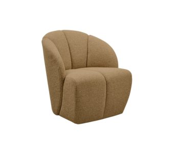 Kreslo Jomo bouclé svetlo hnedá