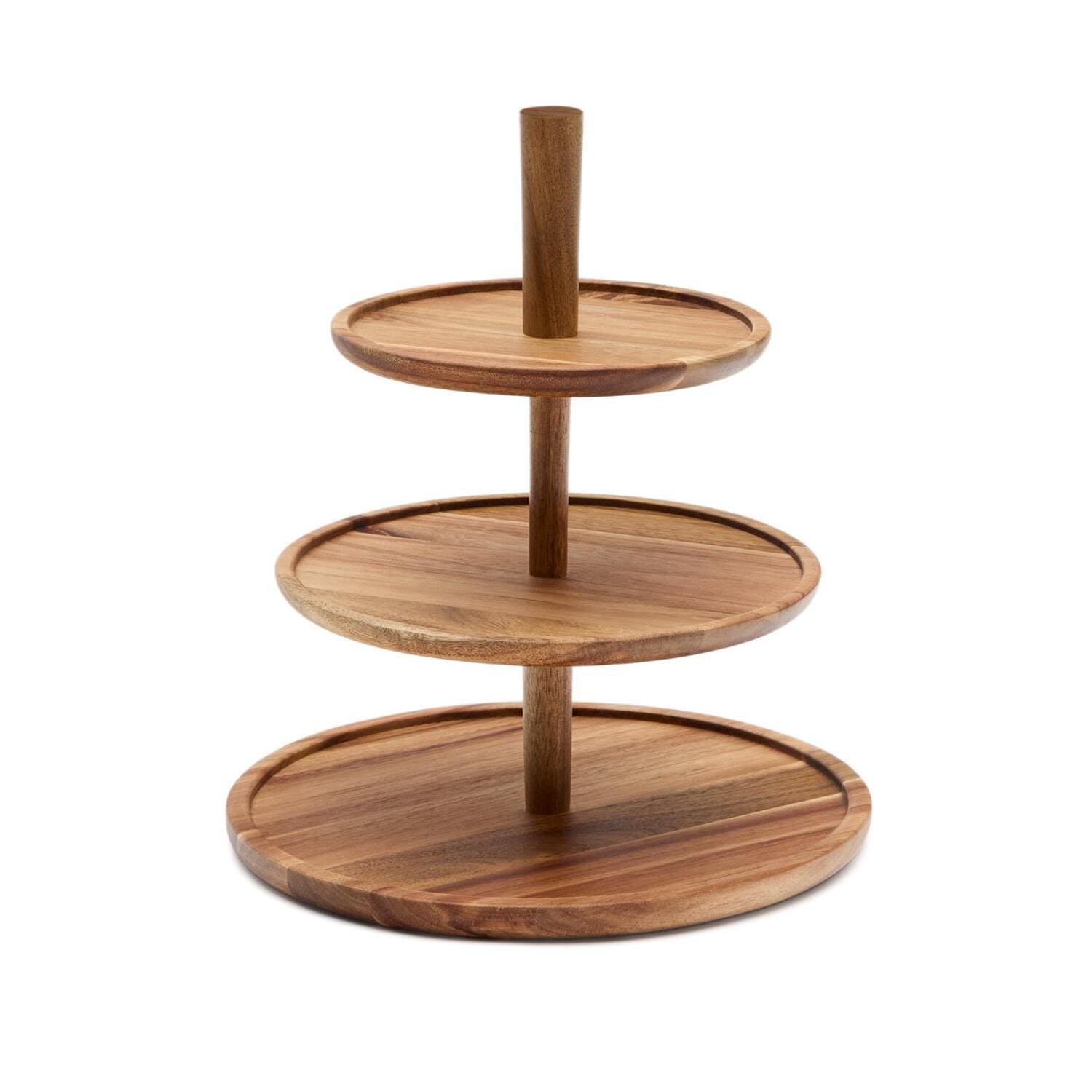 Trojposchodový podnos Pella prírodný