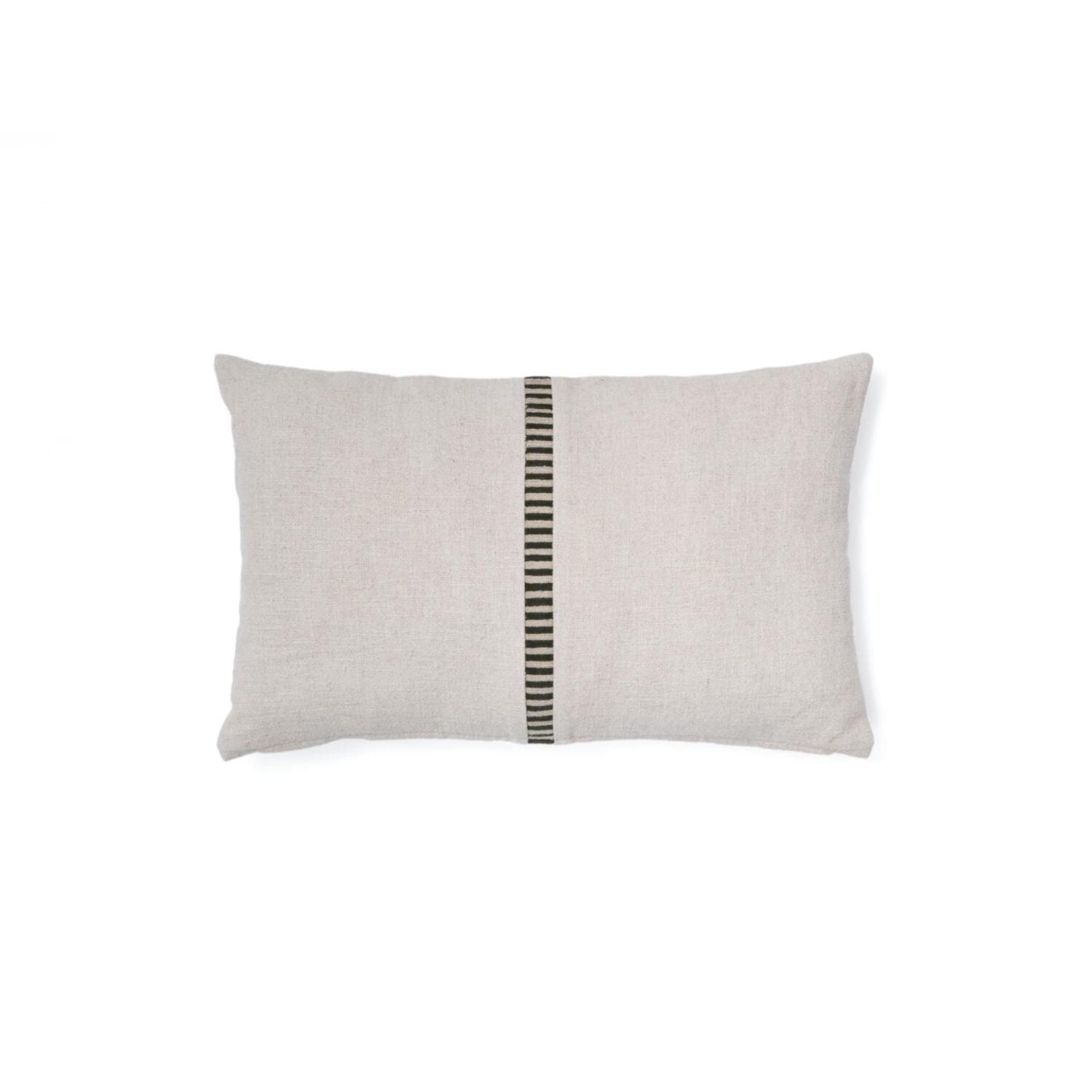 Obliečka na vankúš Teda 30 x 50 cm zeleno-biela