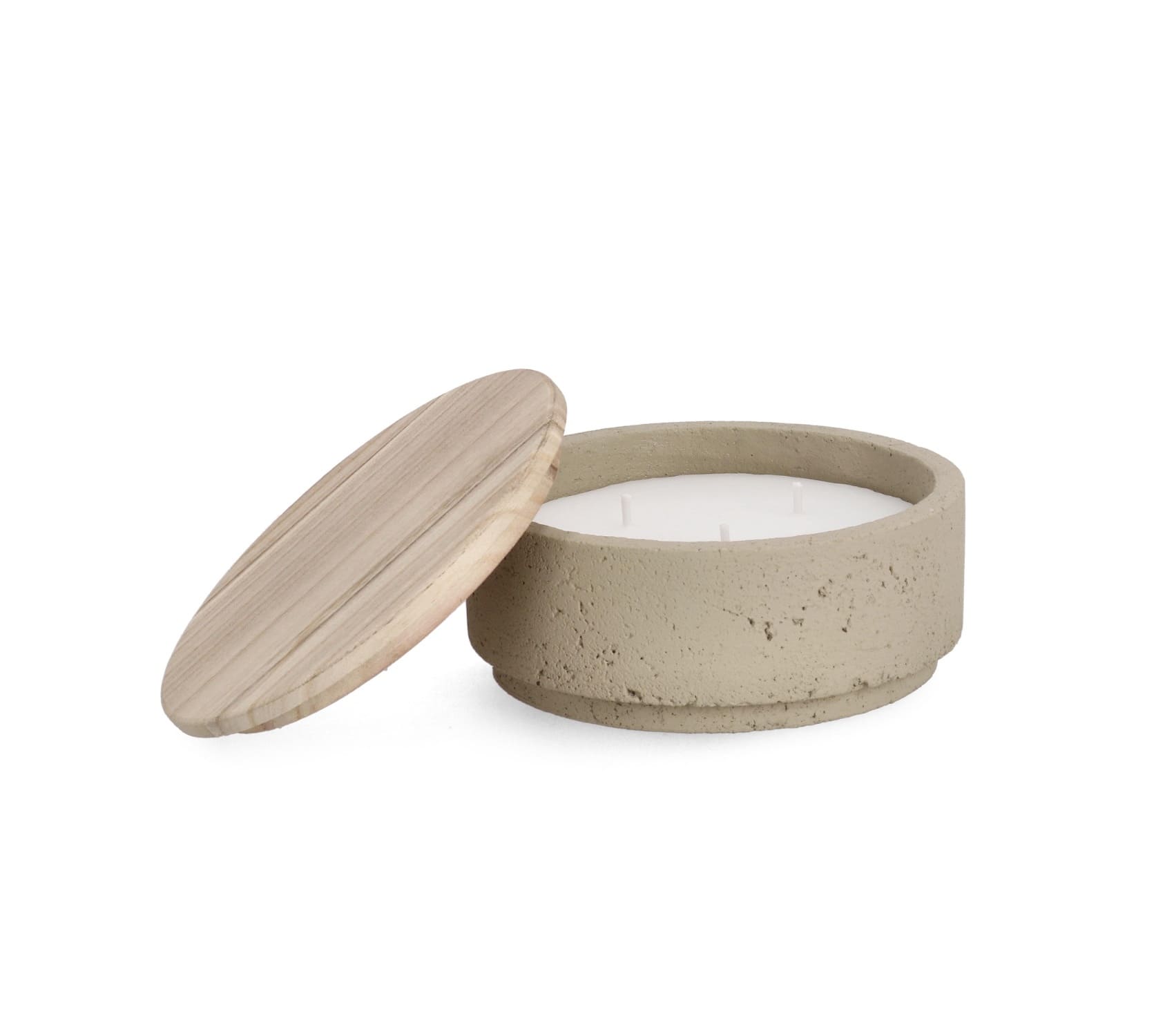 Sviečka Tina Ø19 cm taupe