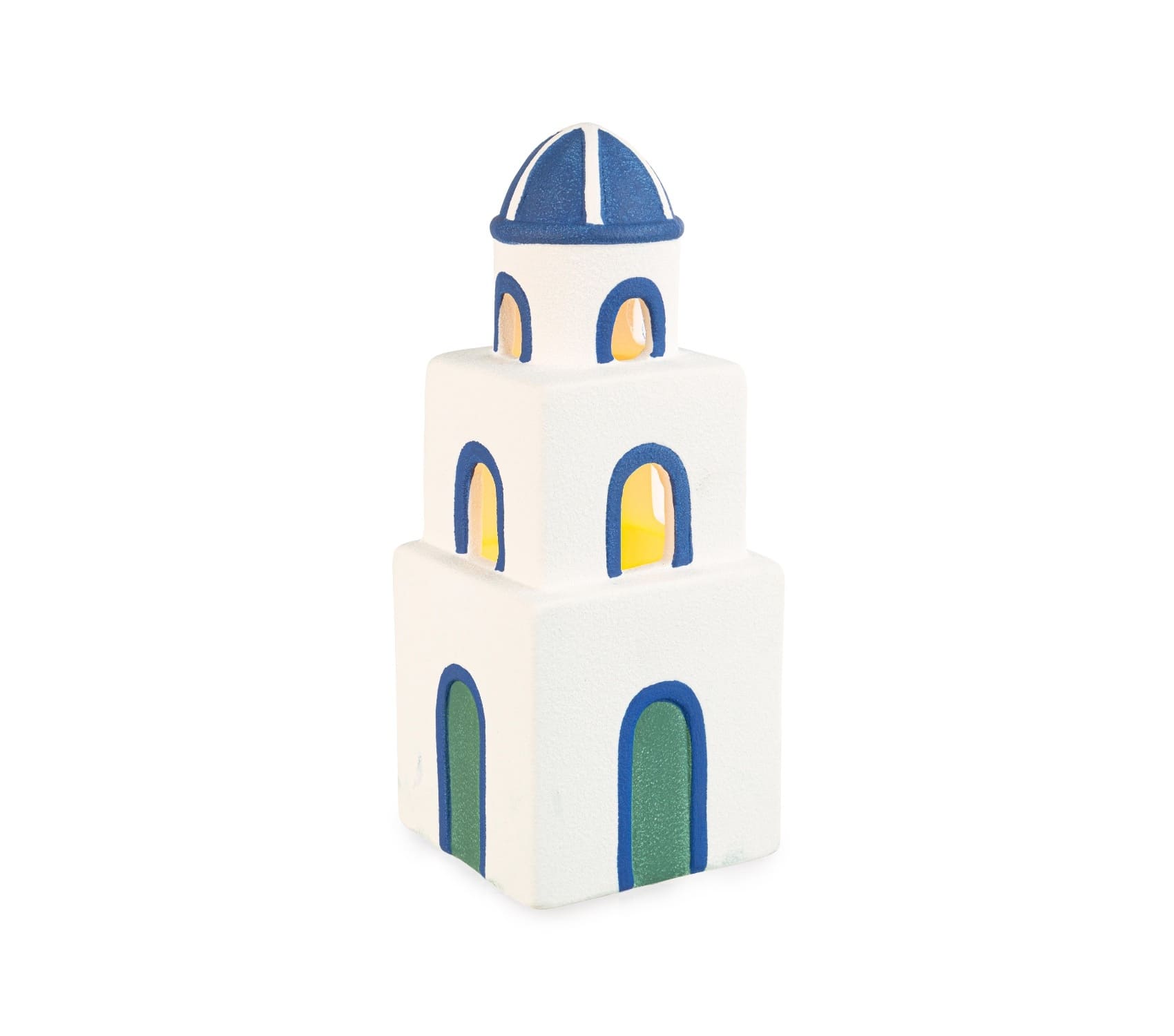 Dekorácia Veža Greek bielo-modrá