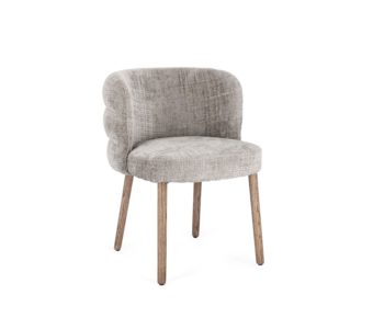 Jedálenská stolička Mila siva