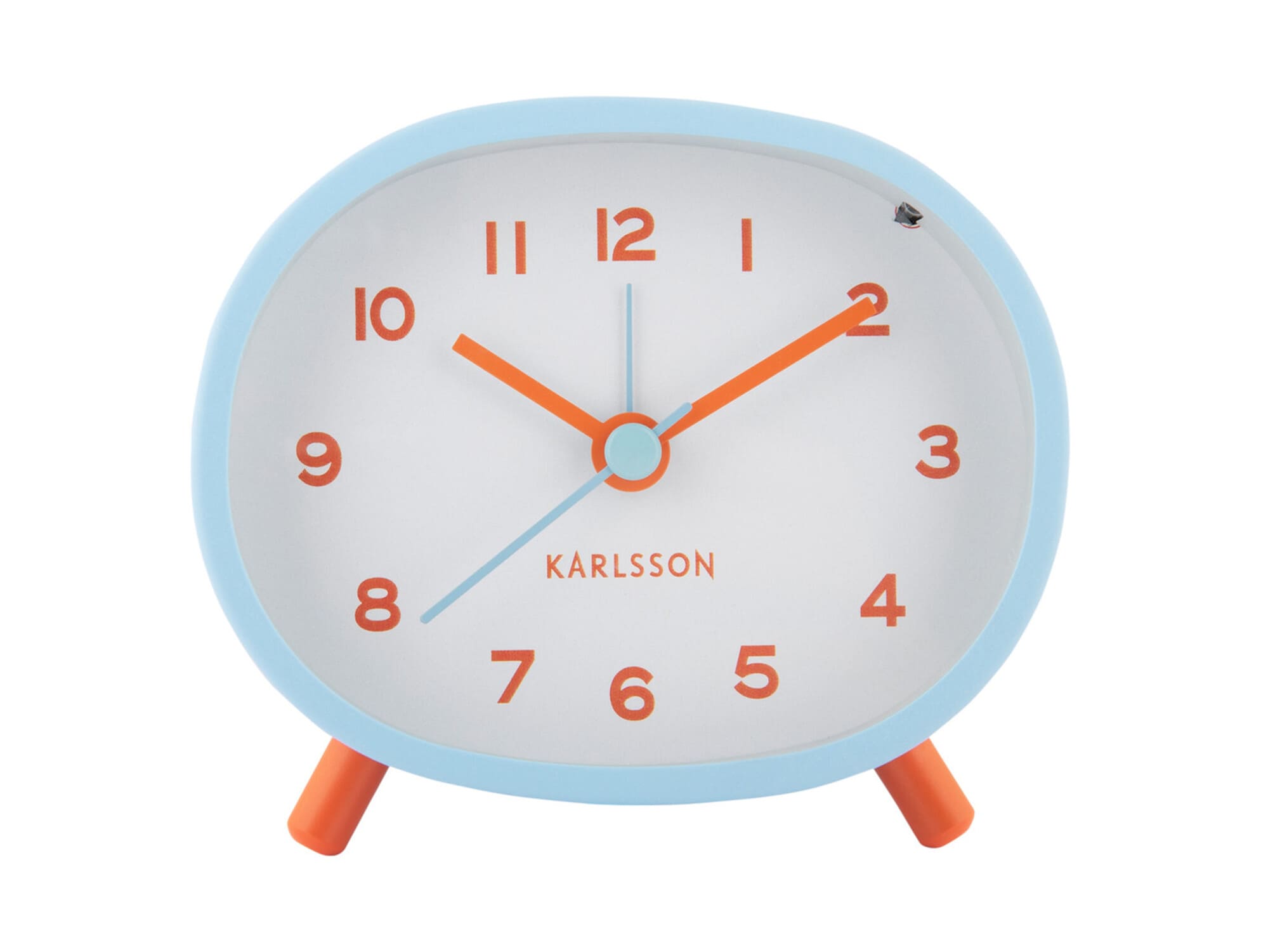 Budík Jolly oranžovo-modrý