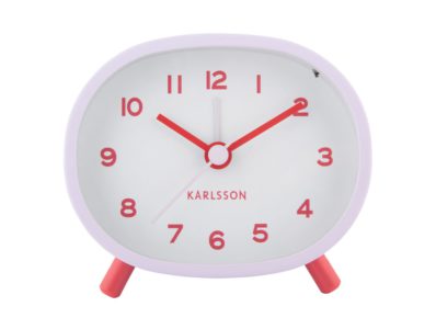 Budík Jolly červeno-fialový