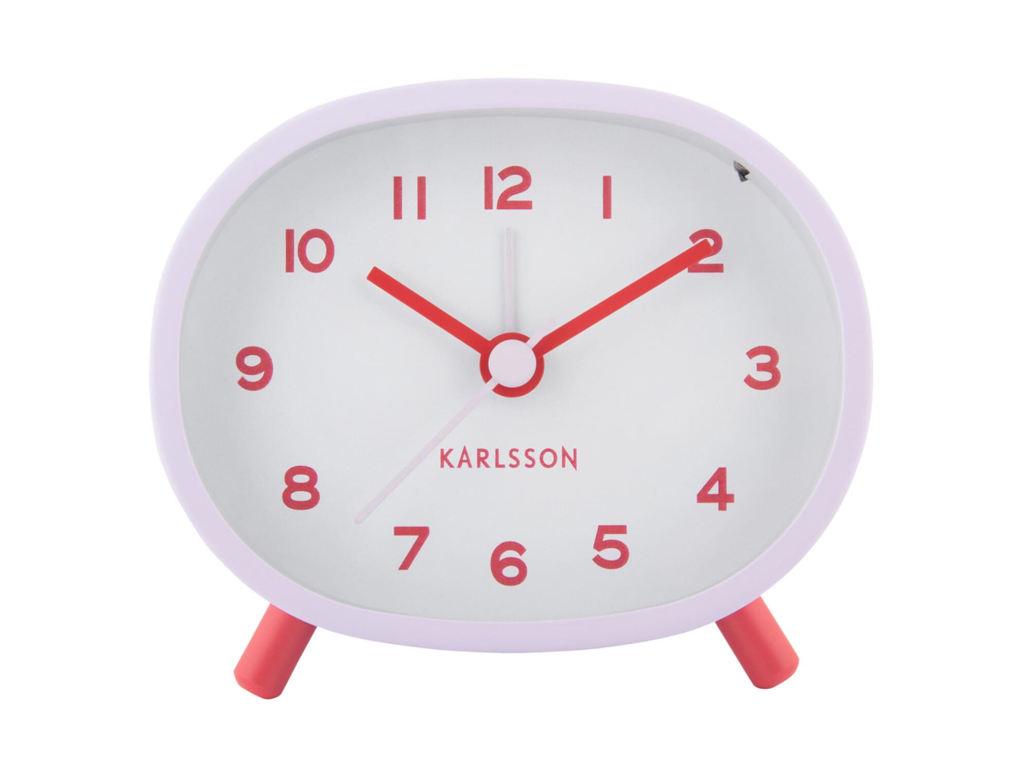 Budík Jolly červeno-fialový