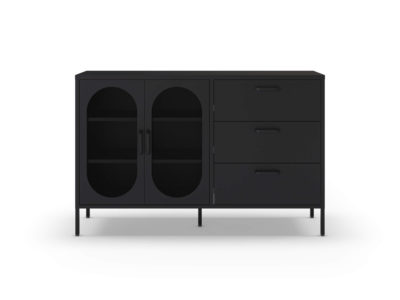 Komoda orid 140 x 90 cm čierna