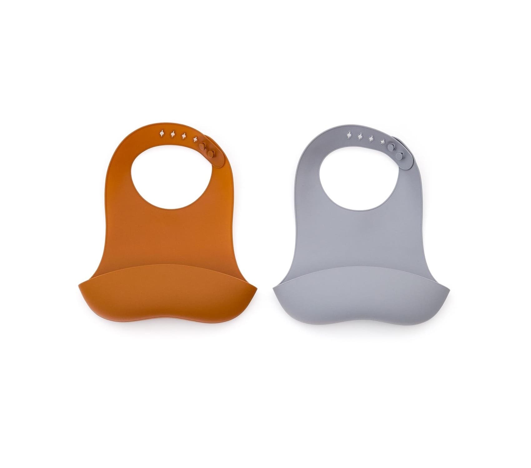 Silikónový podbradník Lilly oranžovo-sivá