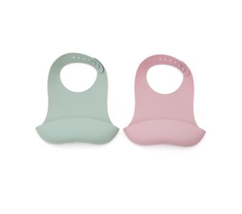 Silikónový podbradník Lilly ružovo-zelená