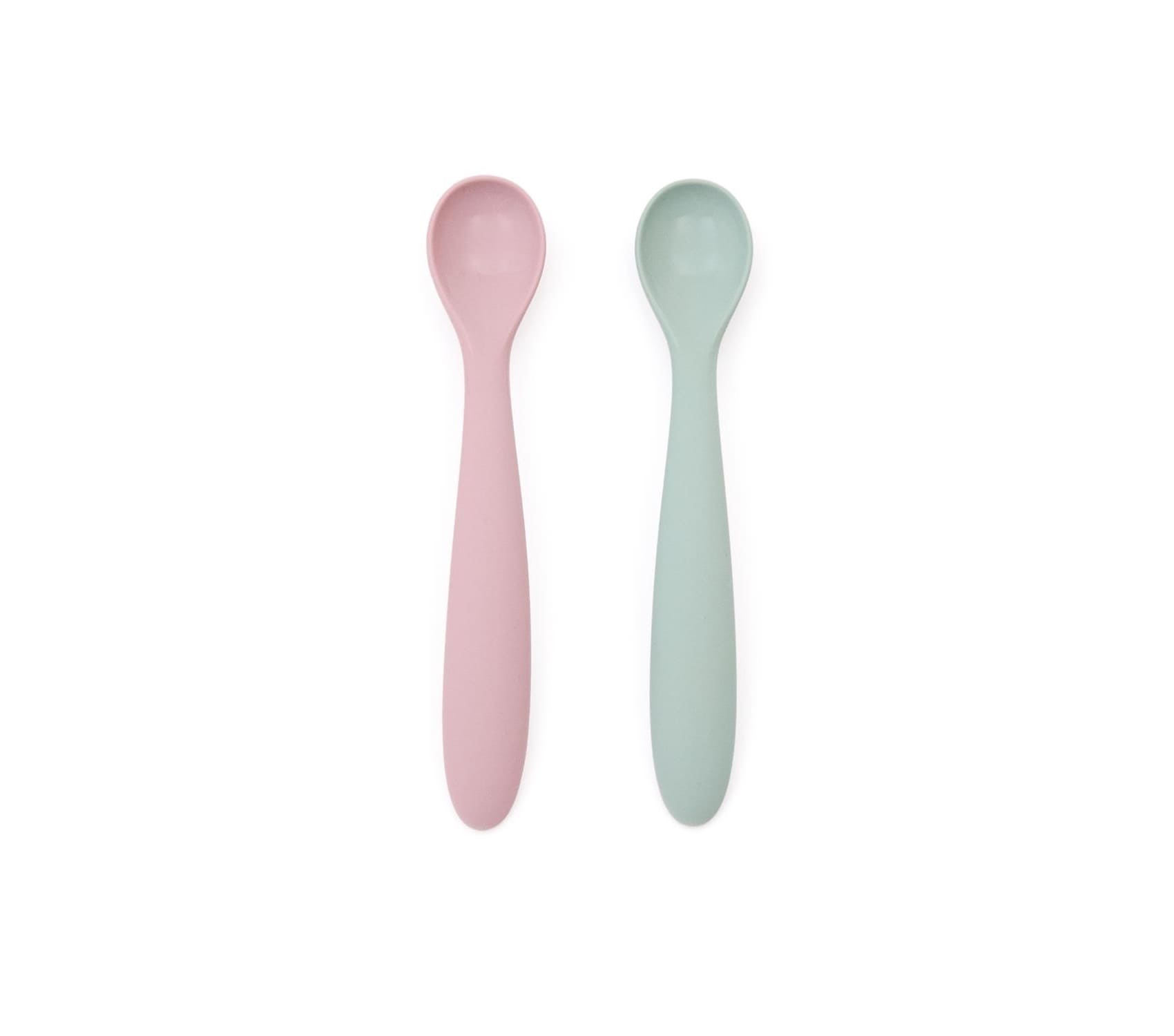 Sada dvoch detských lyžičiek Lilly ružovo-zelená