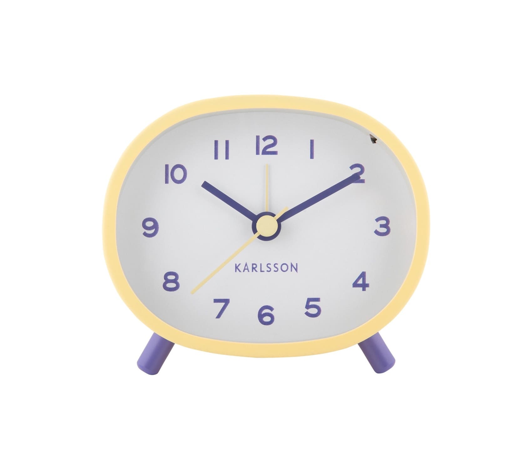 Budík Jolly žlto-fialový