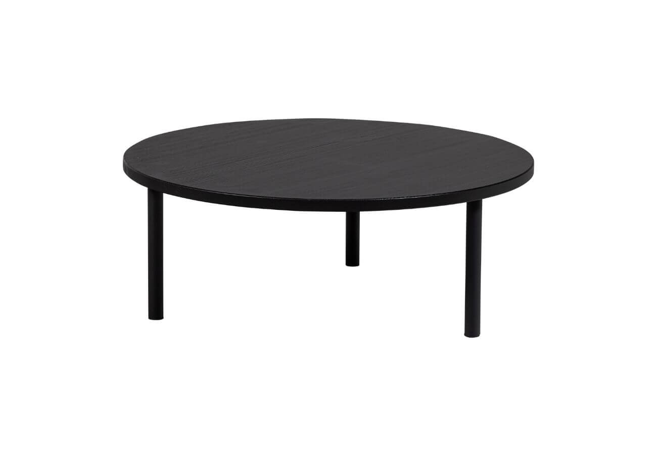 Poškozeno: Konferenční stolek Lau ø 80 cm černý