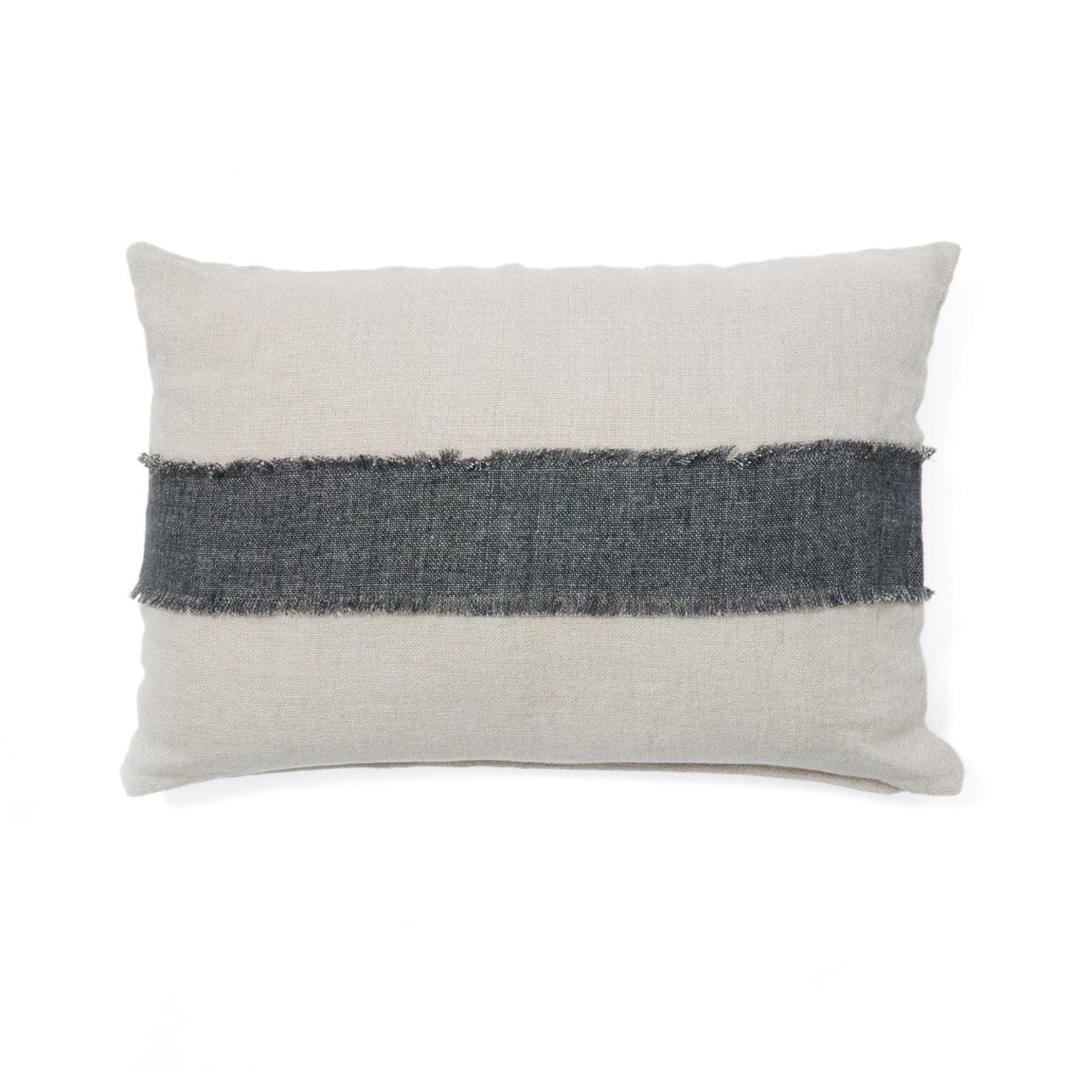 Obliečka na vankúš Fad 60 x 40 cm béžovo-modrá