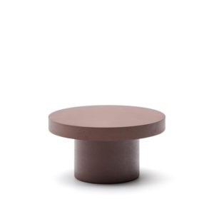 Konferenčný stolík blava Ø 90 cm terakota