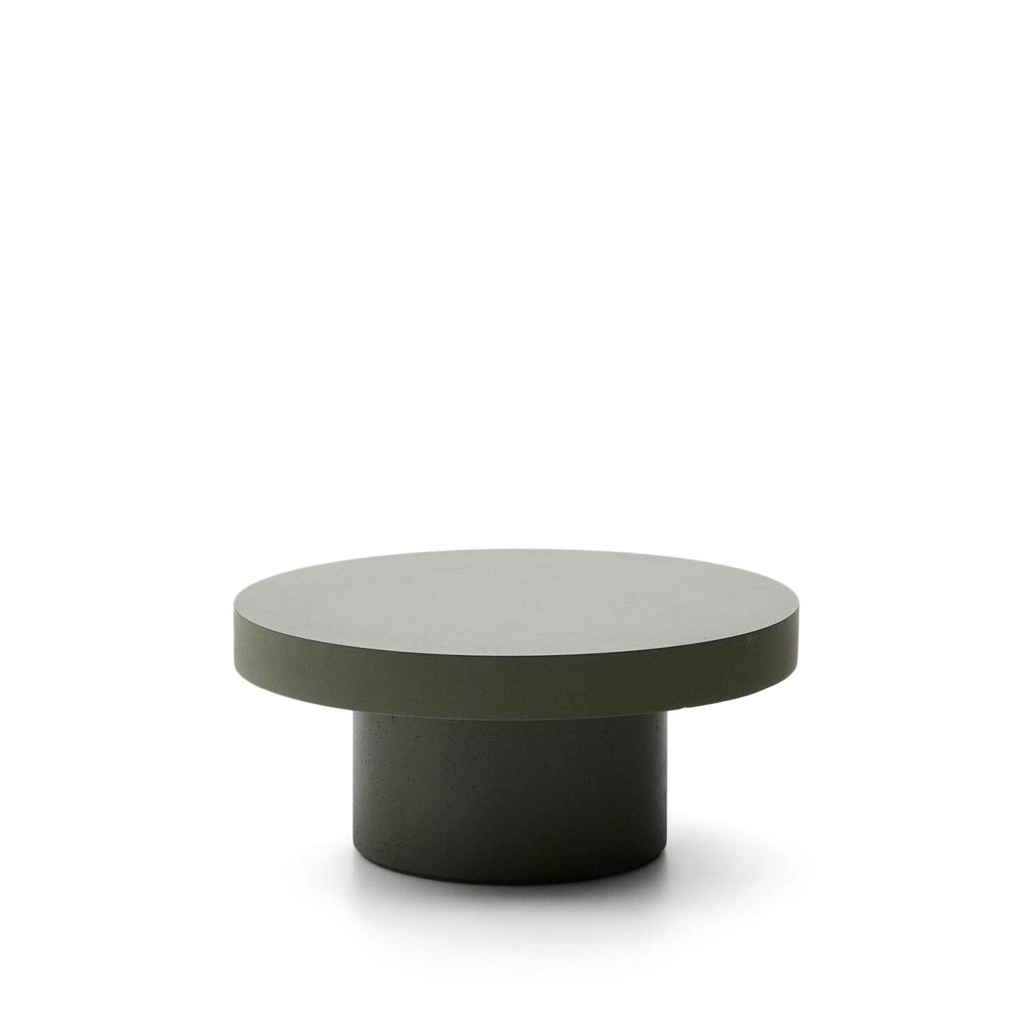 Konferenčný stolík blava Ø 66 cm zelený