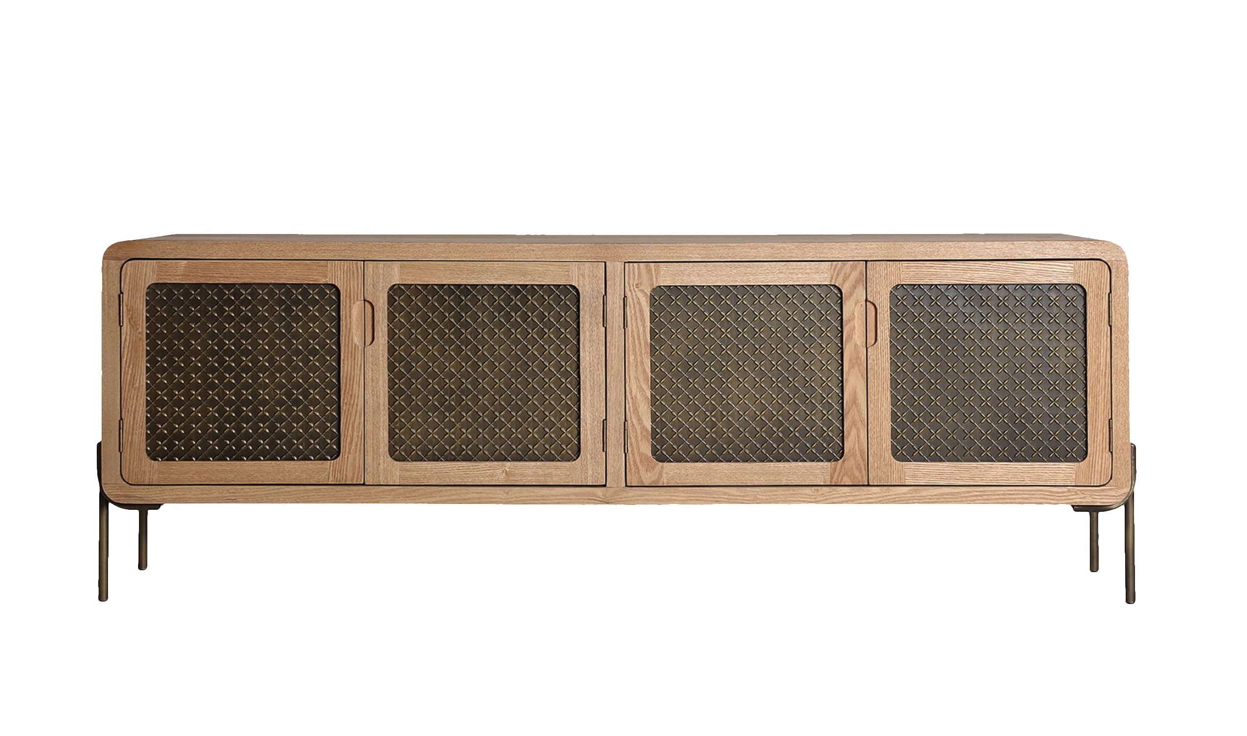 Televízny stolík Nevoa prírodný