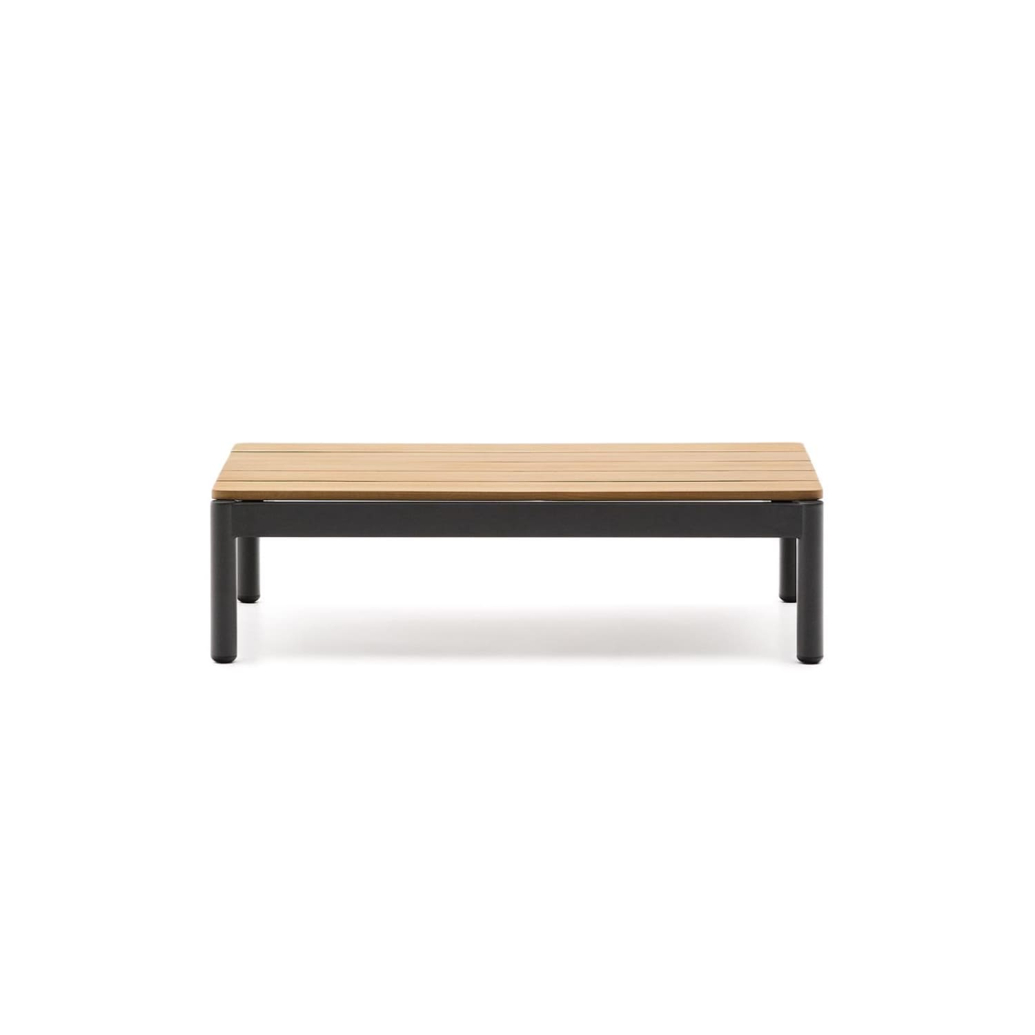 Záhradný konferenčný stolík rellos 91 x 52 cm prírodný