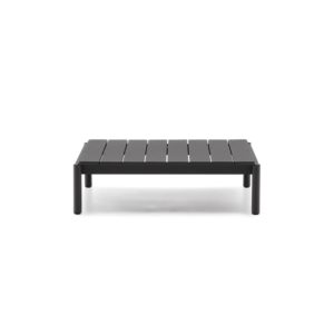 Záhradný konfrenčný stolík rellos 91 x 89 cm čierny