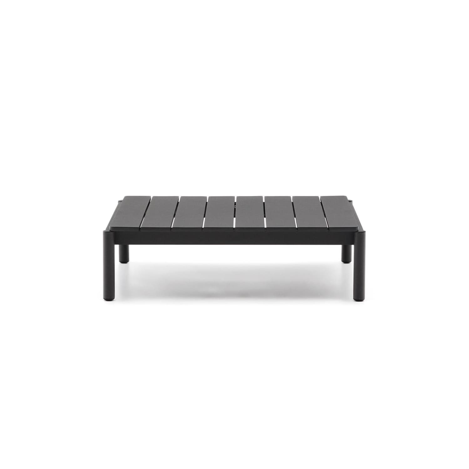 Záhradný konfrenčný stolík rellos 91 x 89 cm čierny