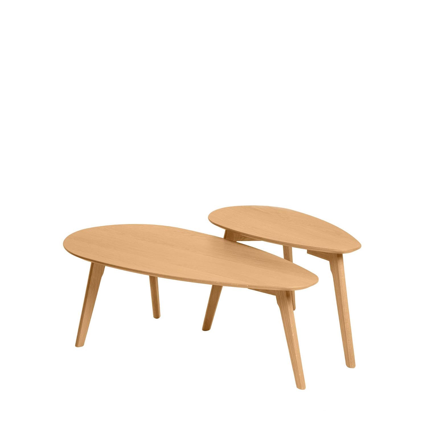 Set 2 konferenčných stolíkov DARCON 100 x 50 x 35 cm